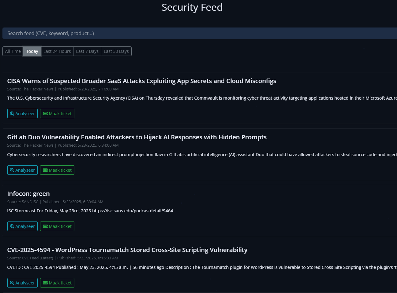 Abstract image representing a security feed